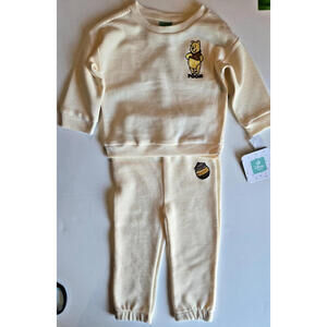 Disney Girl Pooh Outfit Sweatpants and Sweatshirt Boys Infant Gift 18 Months NWT